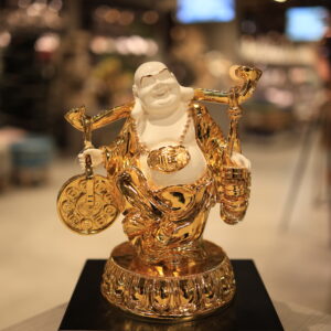 Lucky Laughing Buddha Statue for Good Fortune & Abundance